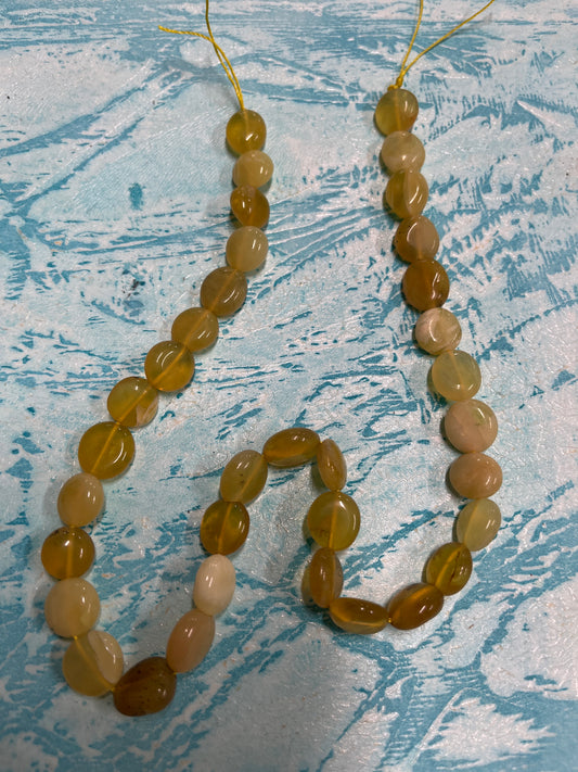 Yellow opal oval