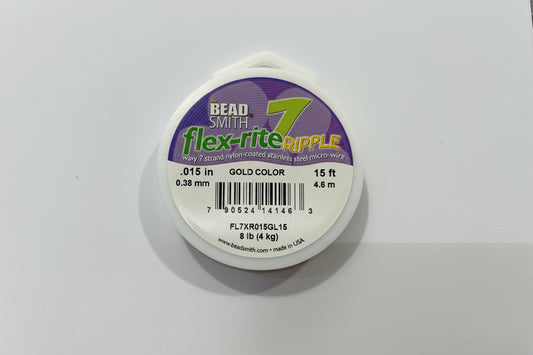 FLEXRITE 7 STRAND GOLD .015 inch / 15 ft