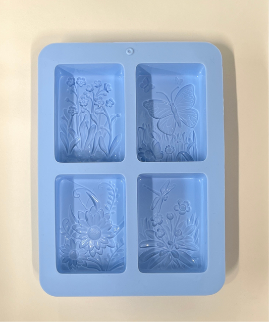 Moldes 3D silicona patrón naturaleza,flores & mariposas