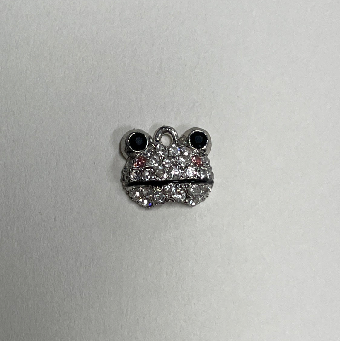 CHARM FROG WITH RHINESTONES  1 PC