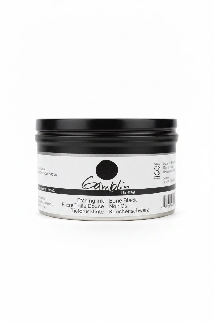 ETCHING INK 300 ML BONE BLACK GAMBLIN