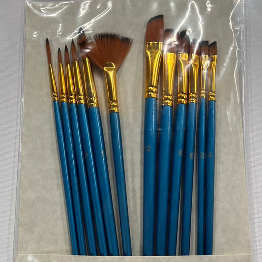 BRUSH SET WATERCOLOR 12 PC