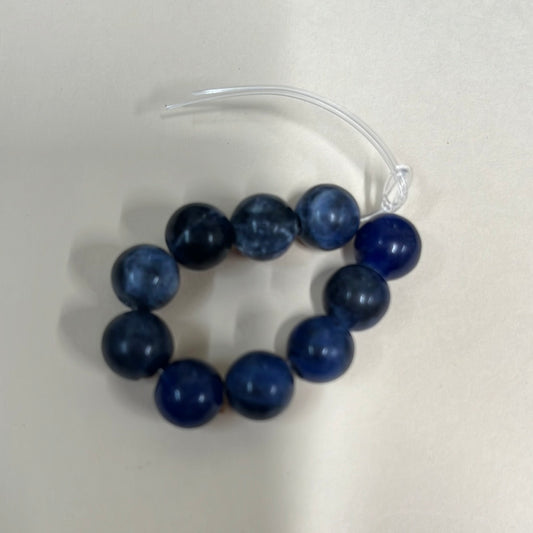 SODALITE 8MM ROUND  10 PC
