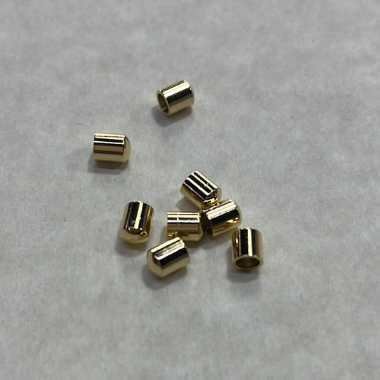 CORD END GP 24KT 5X4MM  8 PC