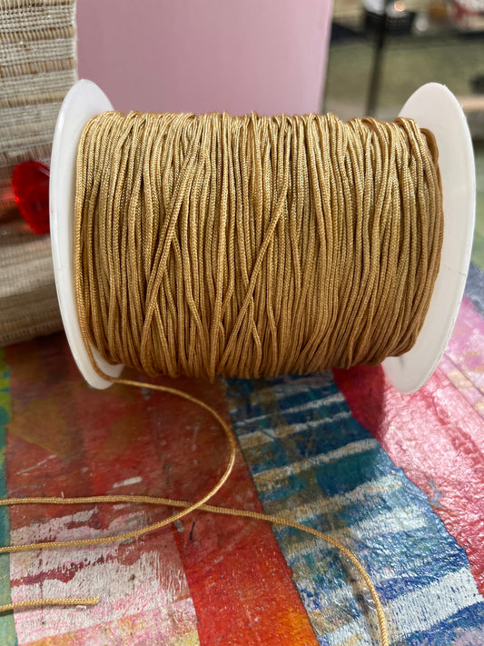 CHINESE CORD NYLON 1 MM GOLDENROD PER YARD