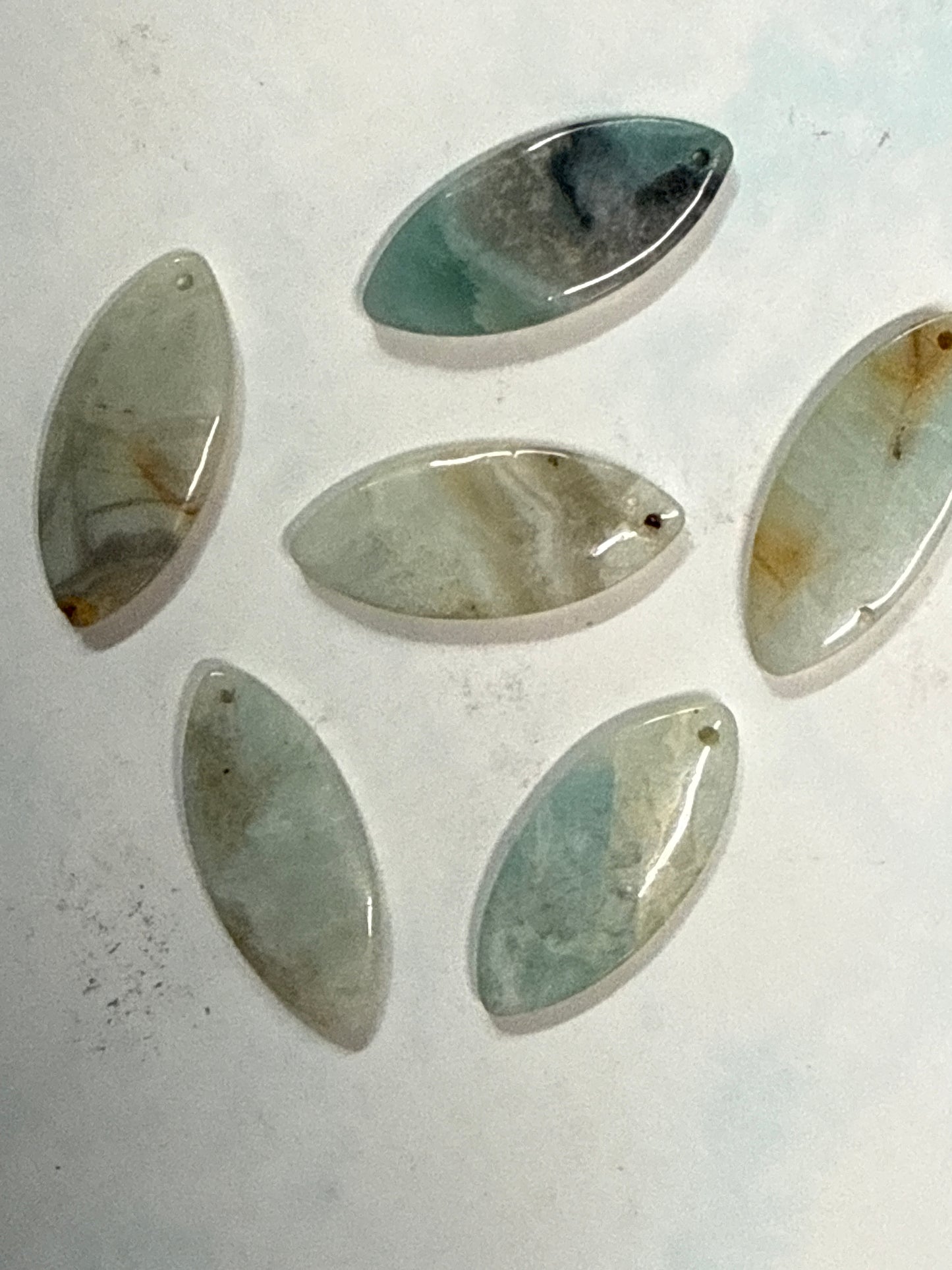 PENDANT AMAZONITE HORSE EYE 40MM 1 PC