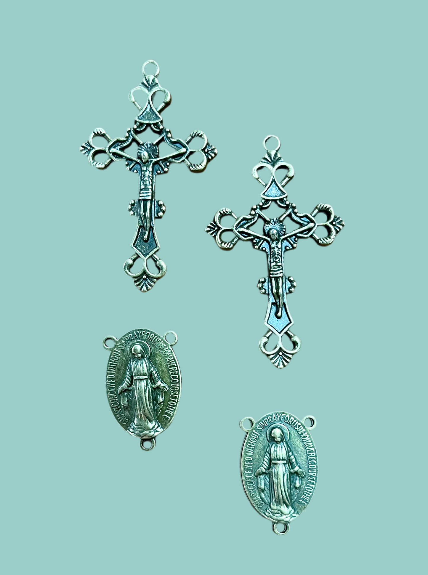 ROSARY SET CROSS & CENTER