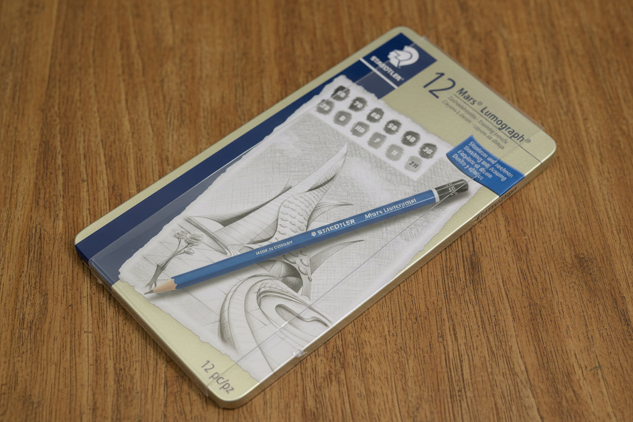 PENCIL SET STAEDTLER LUMOGRAPH 12PC H-6 B
