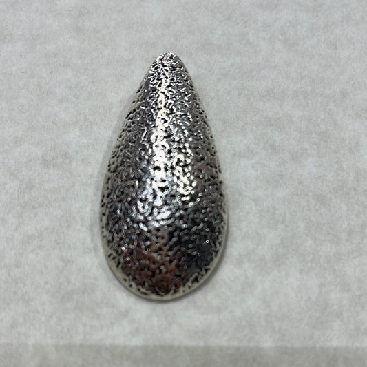 PENDANT TEARDROP ANTIQUE SILVER 50X24MM  1 PC