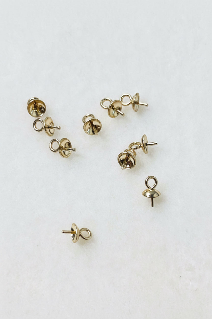 PEARL PEG BAILS PIN SST GOLD