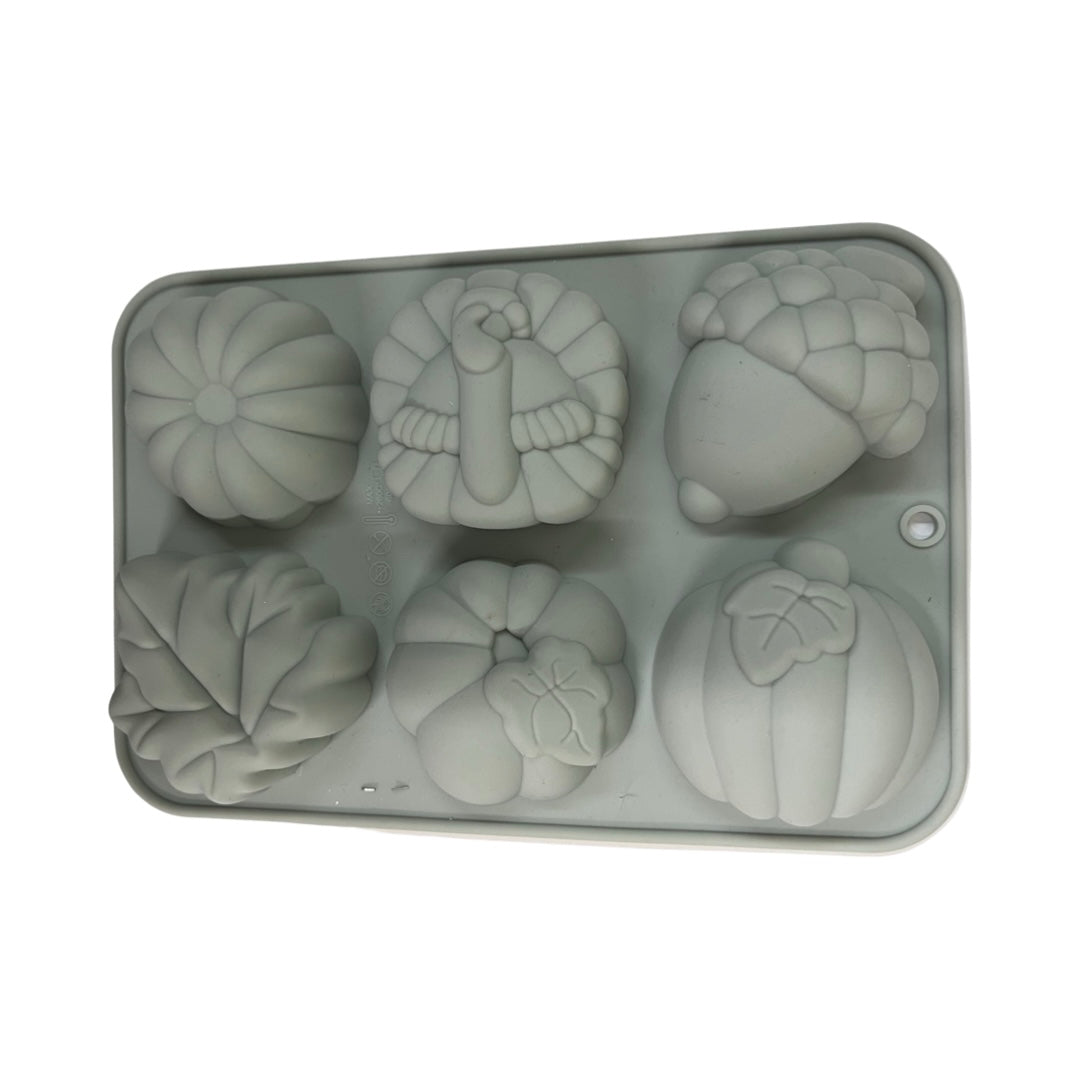 MOLDE THANKSGIVING TURKEY, PUMPKIN 6 HOLES