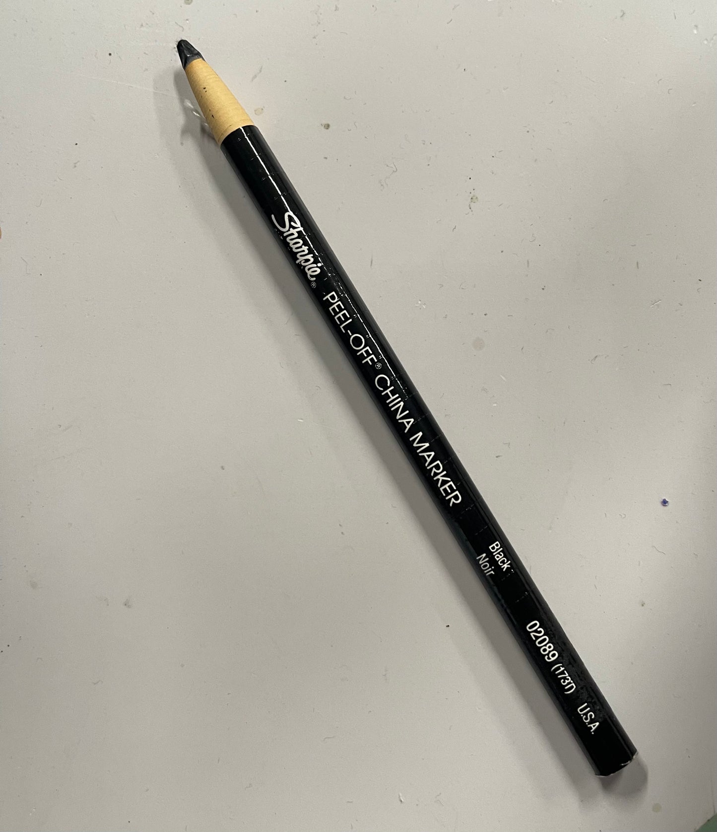 PENCIL CHINA MARKER BLACK PEEL