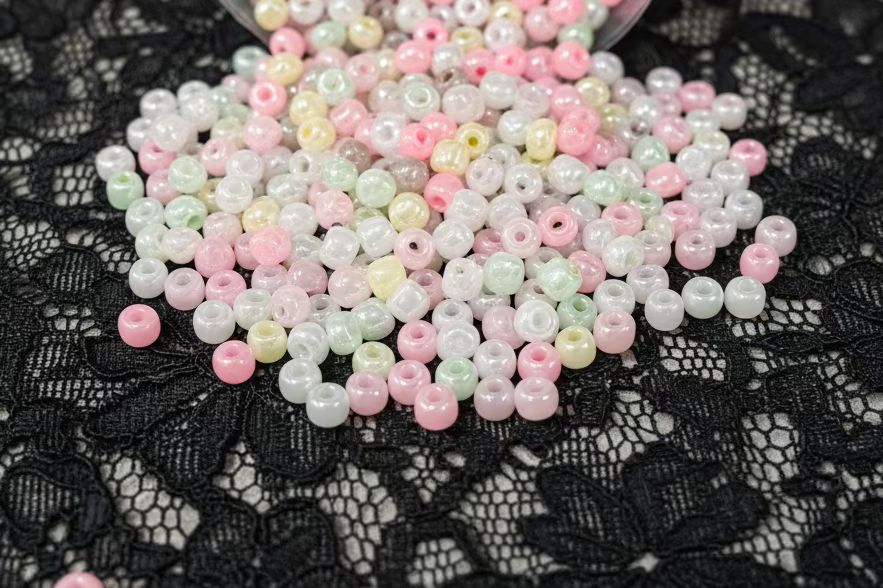 SEED BEAD 6/0 4 MM PASTEL COLOR MIX 45GM