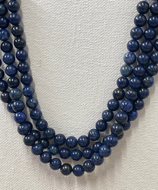 LAPIS LAZULI 8MM ROUND 45 PCS PER 1  STRAND