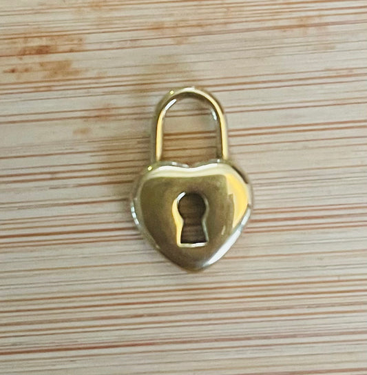 CHARM LOCK STAINLES STEEL GOLD PLATE 19.5MM 1 PC