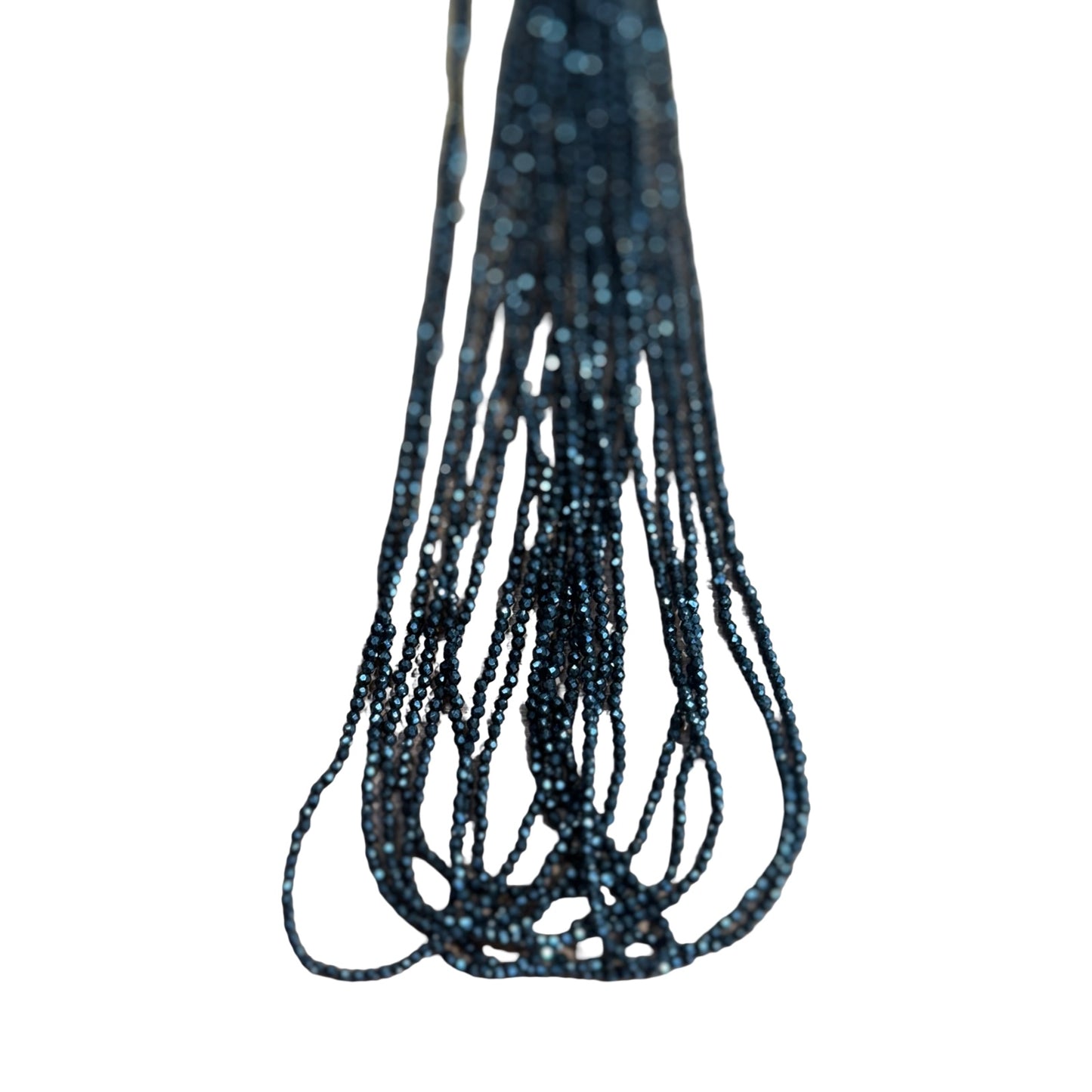GLASS ROUND 2X2 MM FACETED ABOUT 183 BEADS PER 1 STRAND