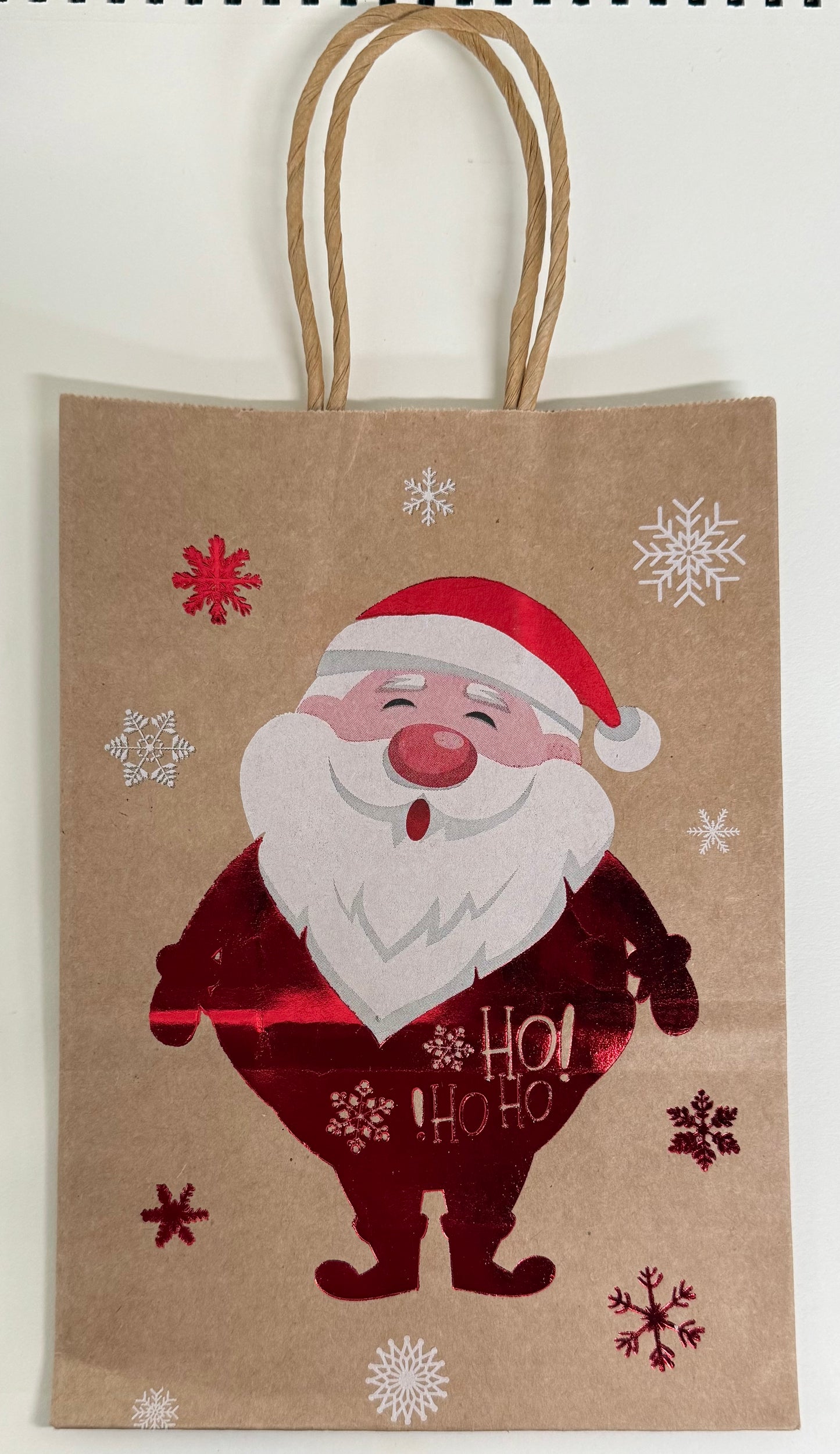 PAPER BAG WITH HANDLES 21X15X2 CM 3 PIECES 2 STYLES