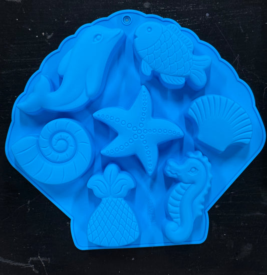 MOLD SILICONE 7 MARINE ANIMALS