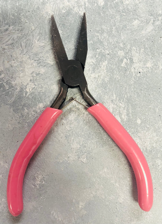 Plier flat nose pink 1 pc