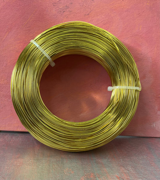 ALUMINUM WIRE 18 GAUGE GOLD 1MM 200 METERS 1 ROLL