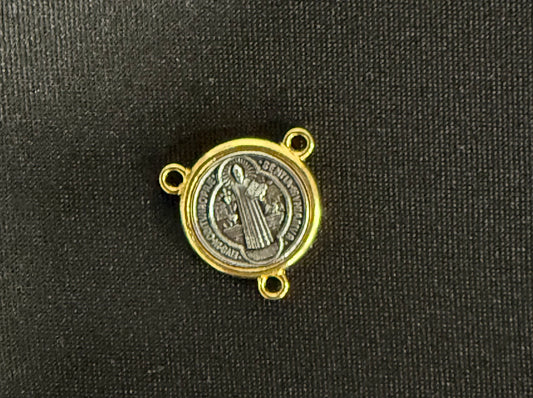 ROSARY CENTER ST BENEDICT TWO TONES 1 PC