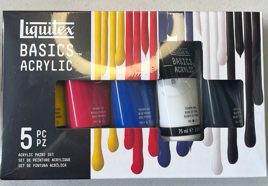 ACRYLICS BASICS SET LIQUITEX 75 ML 5 PC