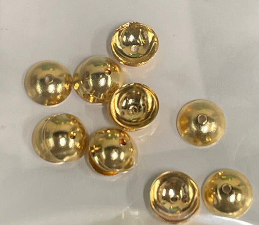 BEAD CAP SST GOLD PLATED  (20 PCS)
