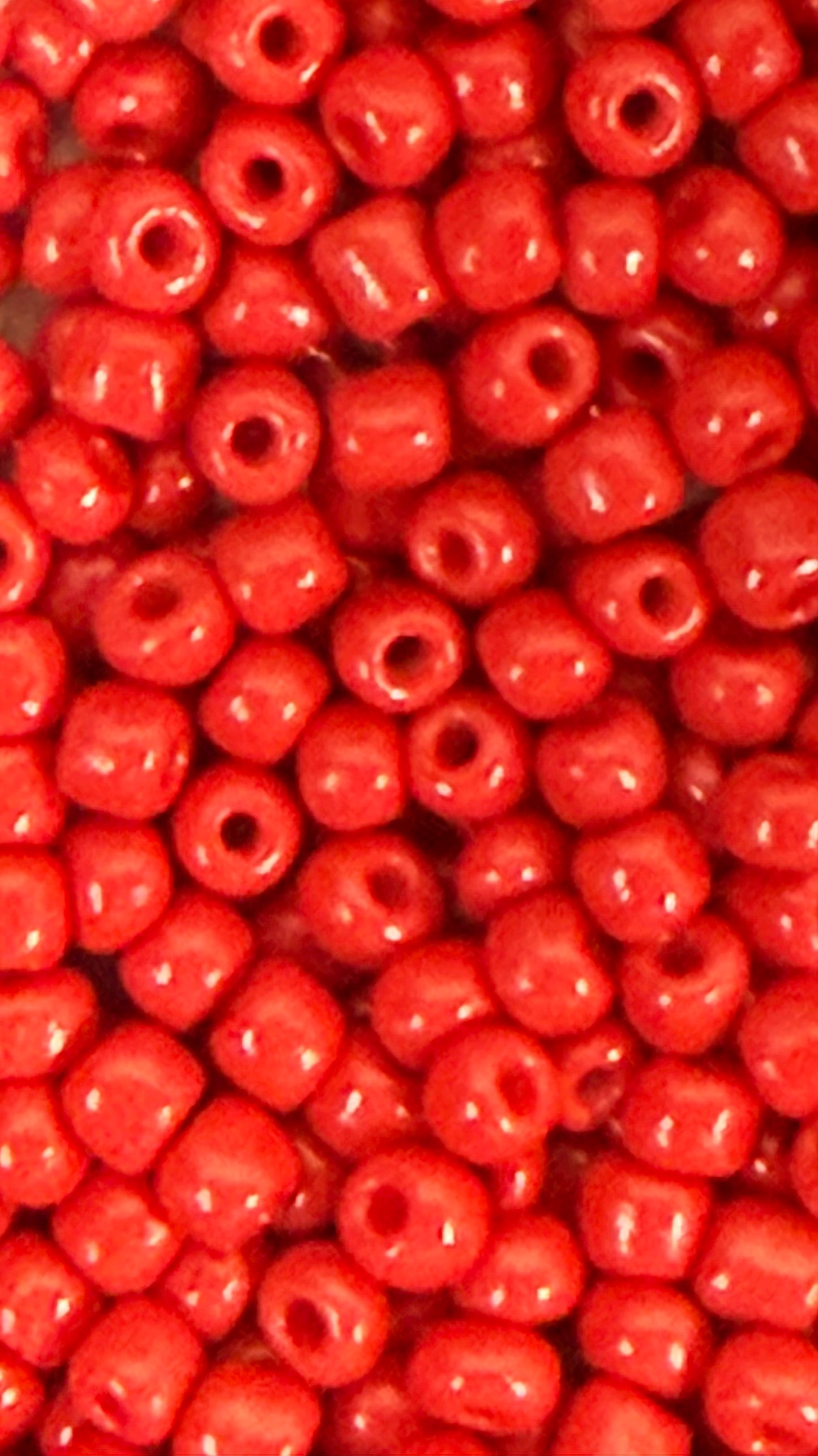 SEED BEAD 6/0 RED 45 GM