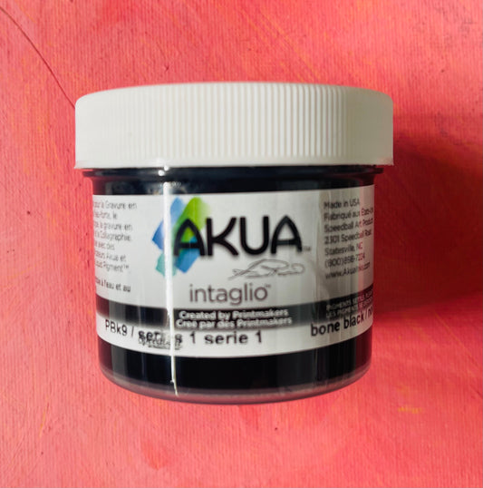 AKUA INTAGLIO INK 2 OZ CARBON BLACK