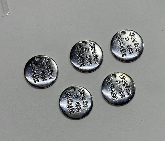 CHARM FAMILY CIRCLE  2 PC