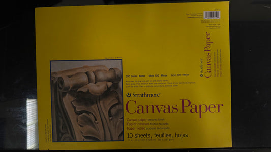 Canvas paper pad 12x16 inches