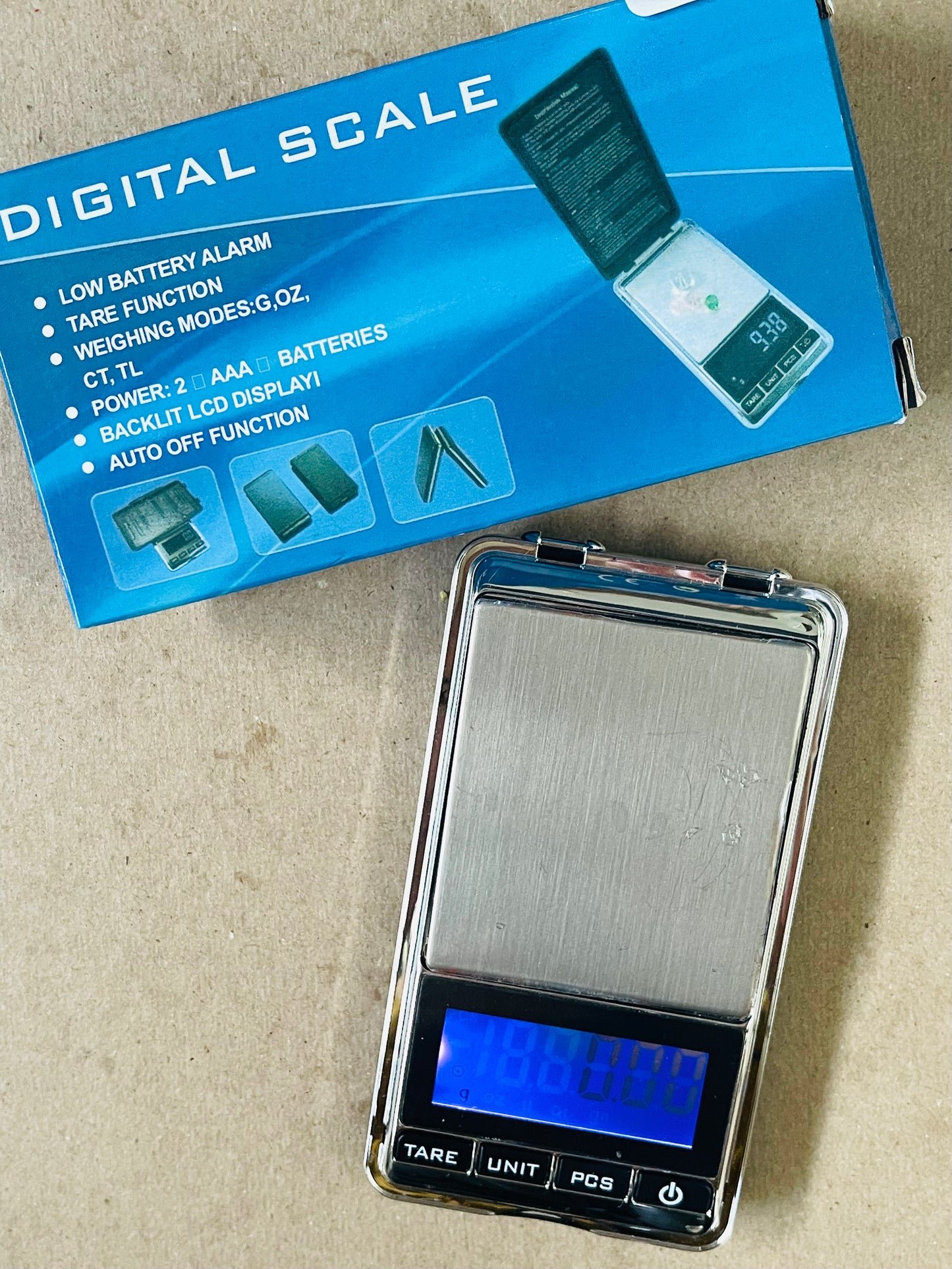 Digital scale 4 weighing modes 0.01 accuracy