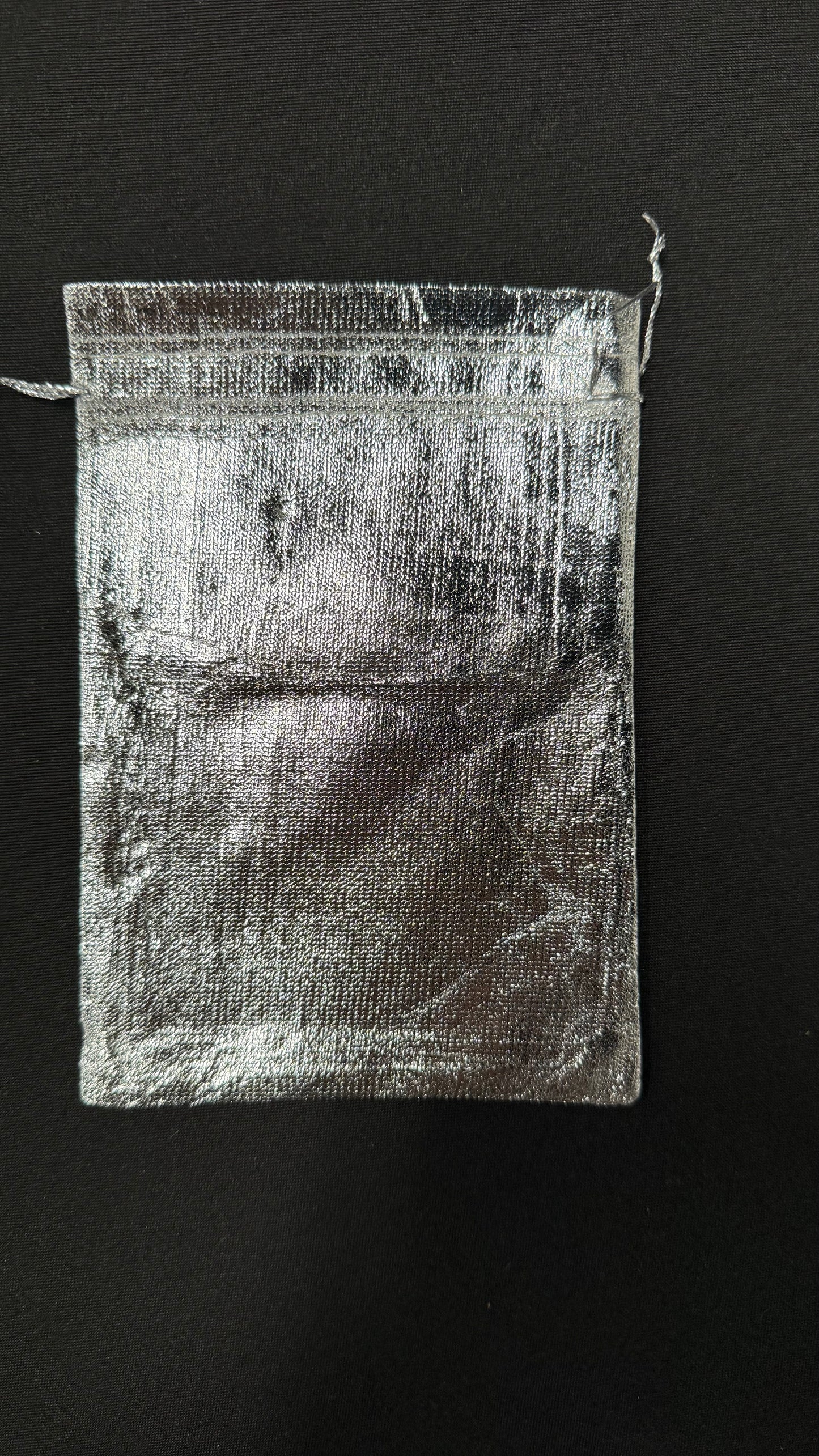 METALLIC SILVER BAGS FOR JEWELRY 4 SIZES