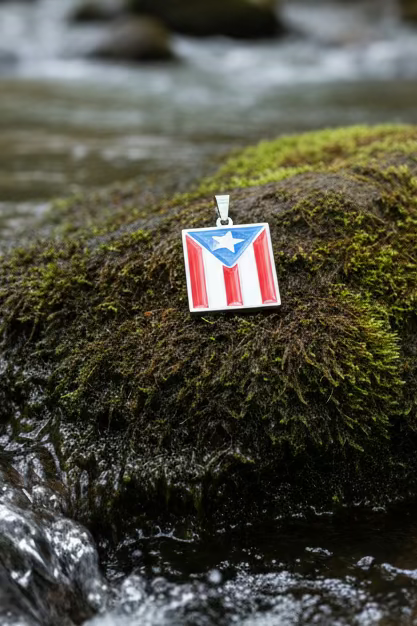 PR FLAG PENDANT SST SILVER
