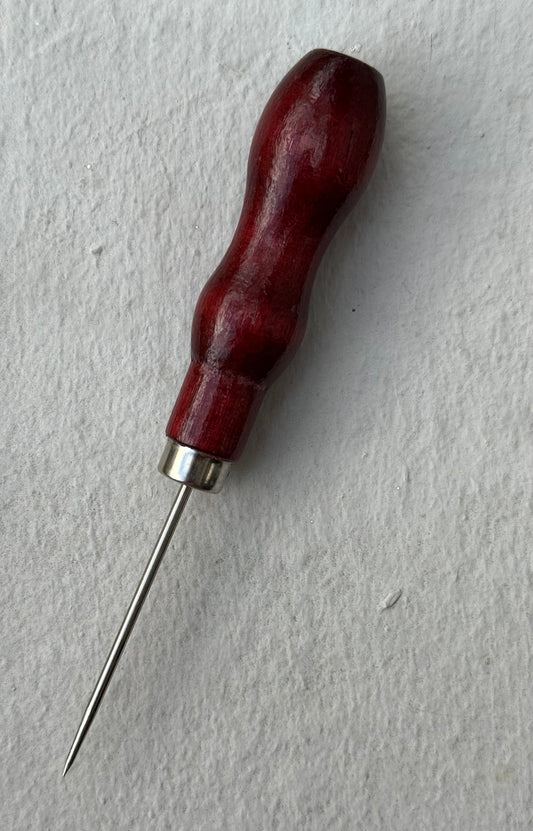 AWL (PUNZON) STAINLESS STEEL WOOD HANDLE 1 PC