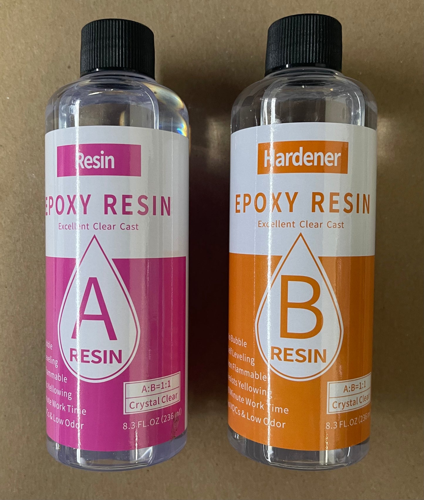 EPOXY RESIN KIT RESIN & HARDENER 8.3 OZ EACH