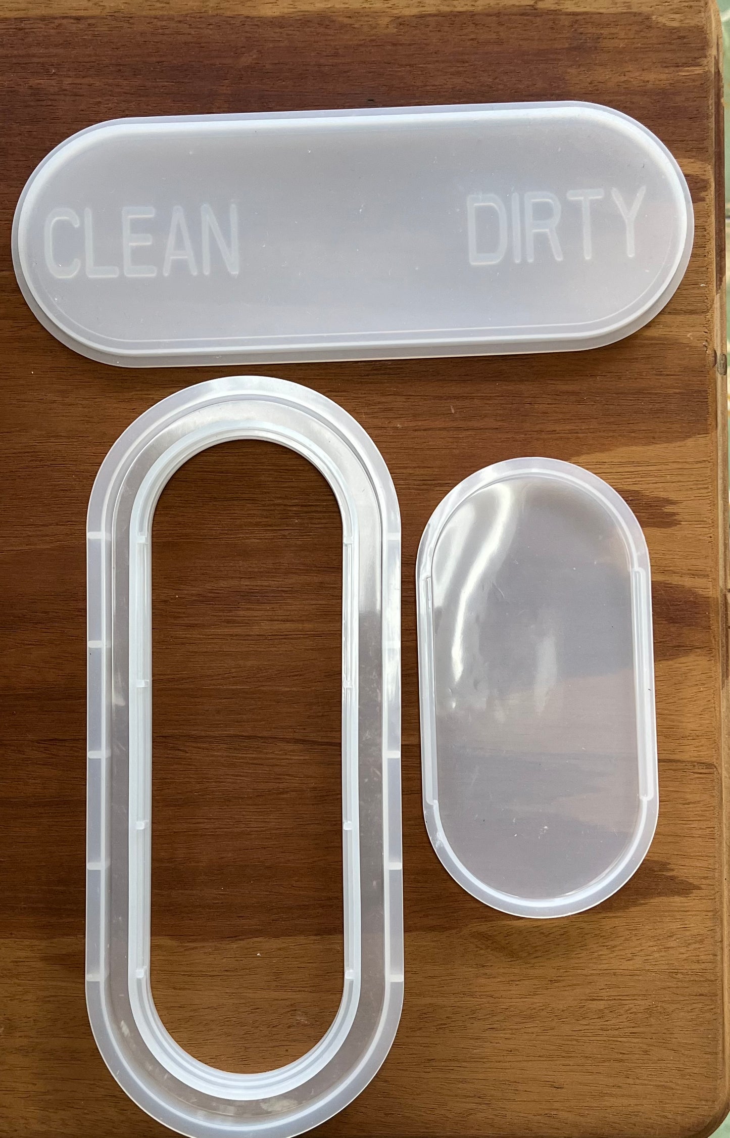 MOLD RESIN TRAY OVAL CLEAN/DIRTY