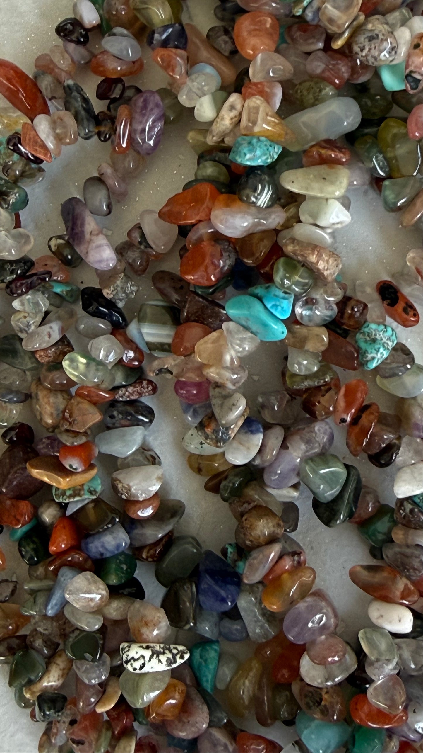 GEMSTONE CHIPS MULTI COLOR 1 STRAND