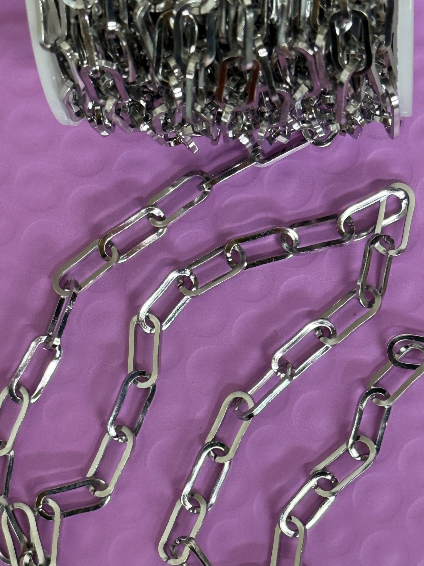 CHAIN PAPERCLIP 13.5 X 1.5 MM  STAINLESS STEEL PER FOOT