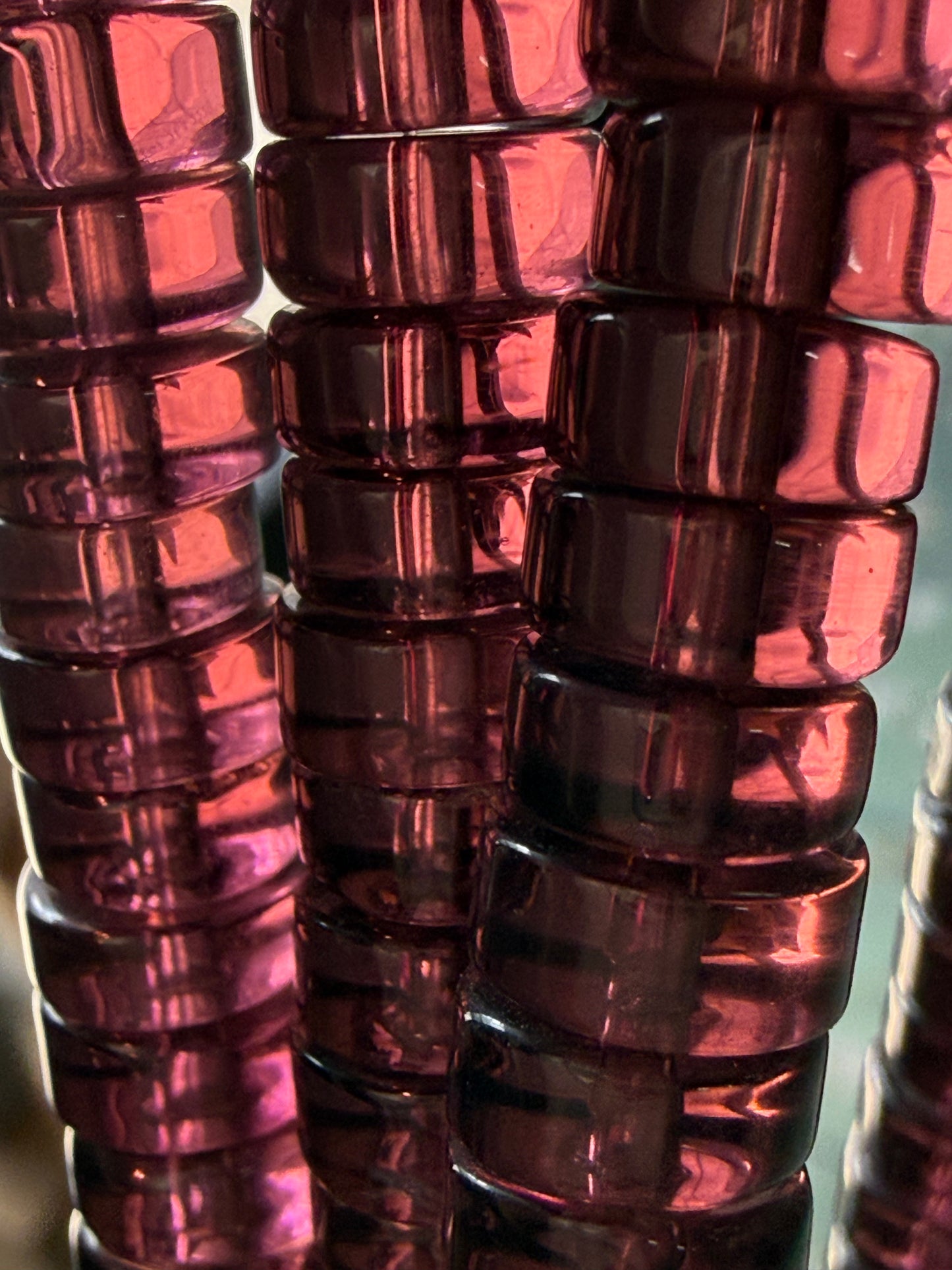 HEISHI GLASS TRANSPARENT 8X4MM