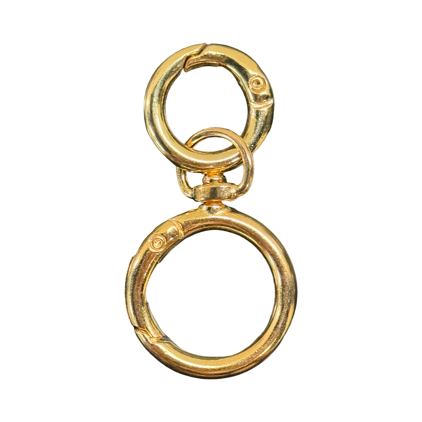 KEY RING DOUBLE CLIP GOLDEN 1 PC