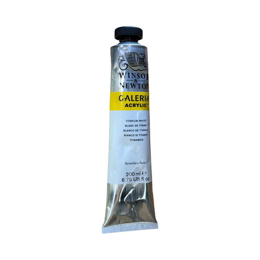 TITANIUM WHITE GALERIA ACRYLIC 200ML