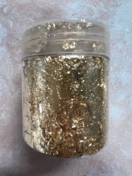 GOLD LEAF FLAKES 10 GRAMS