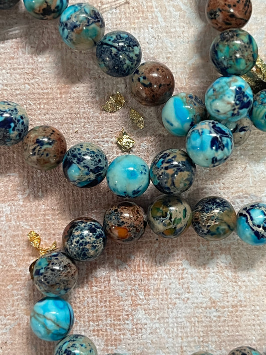 LAPIS LAZULI 10MM EMPERADOR  ROUND 1 STRAND