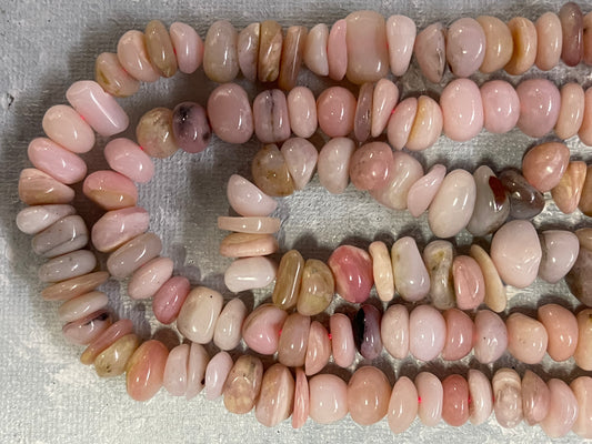 PINK OPAL NUGGET 8-12MM  1 STRAND