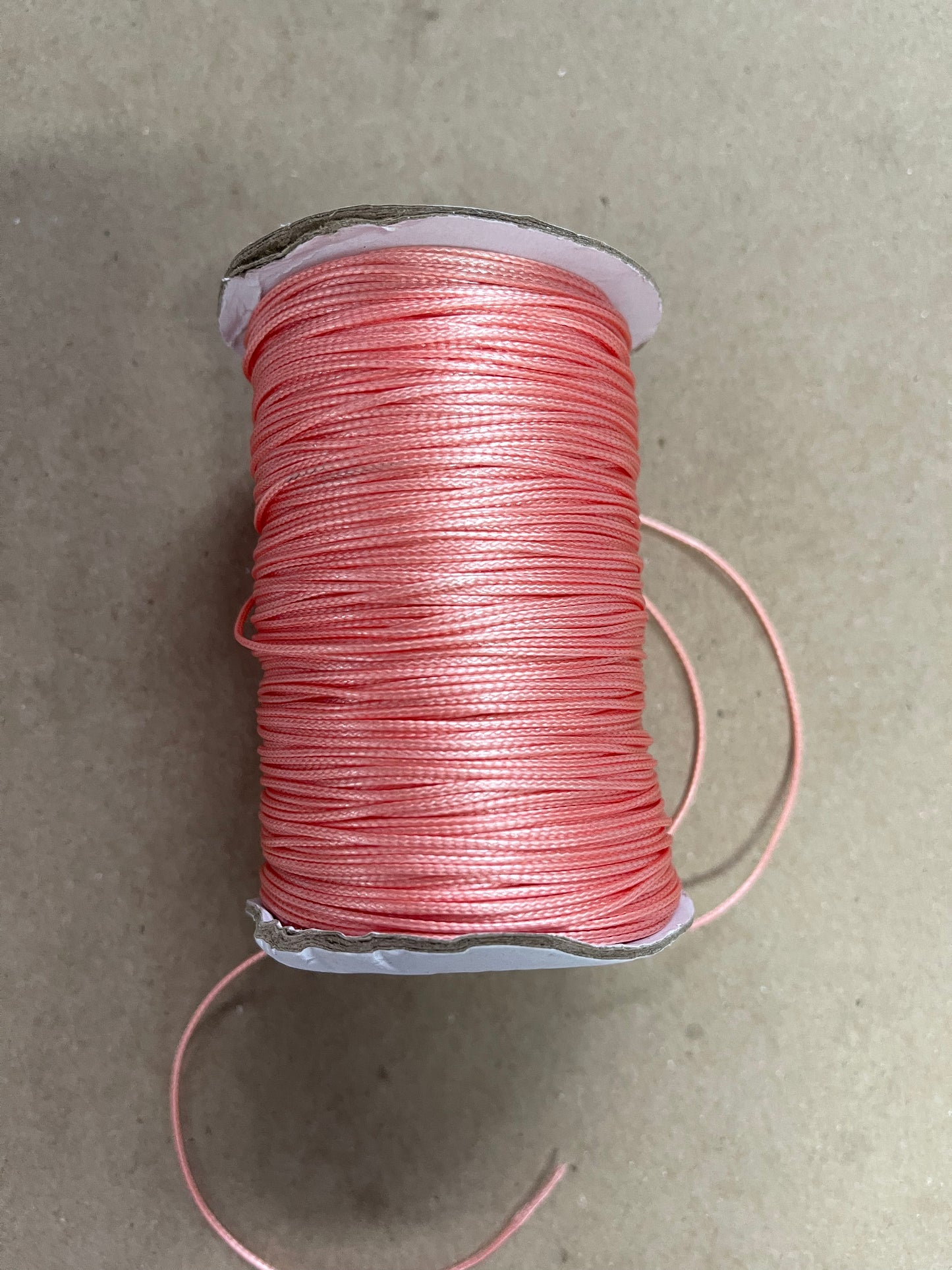 Chinese waxed cotton cord per yard 1 mm