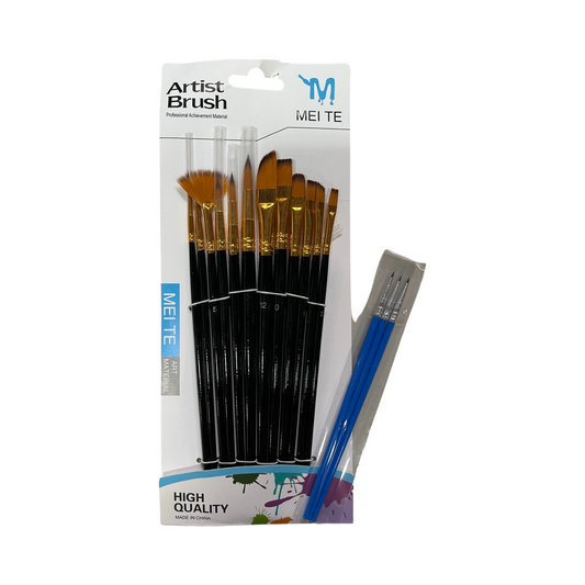 BRUSH SET SYNTHETIC 15 PCS