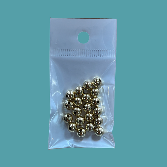 BEAD SPACER GP 24KT 6X5.5MM  20 PC