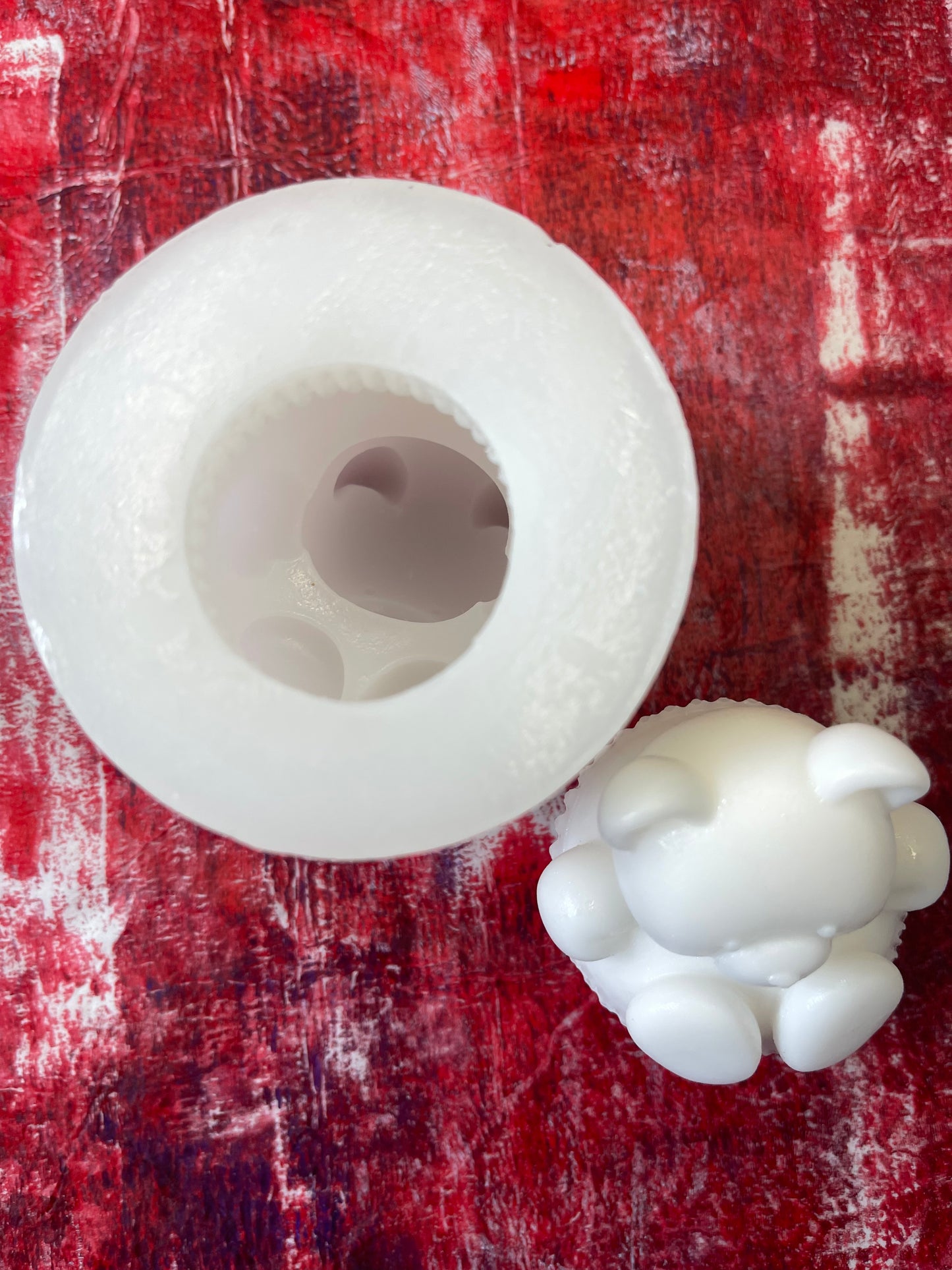 CANDLE MOLD BABY BEAR 7.5X8CM
