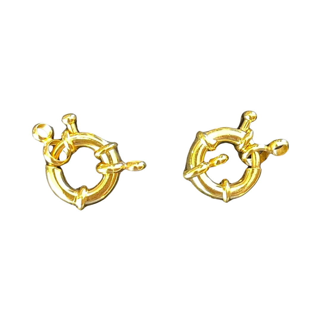 SPRING RING CLASP 14.5X6MM  2 PC  3 COLORS